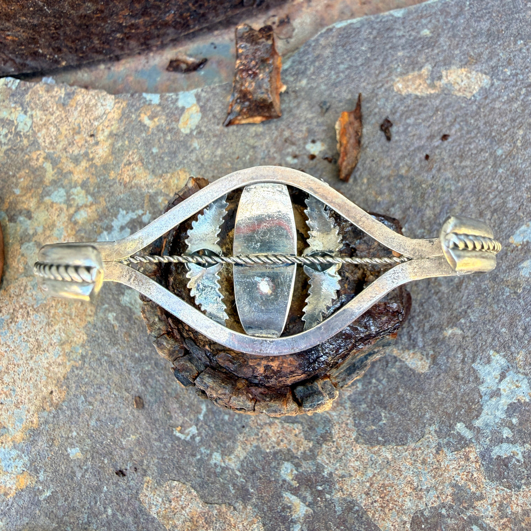 Navajo Sterling Silver Appliqué Cuff Bracelet