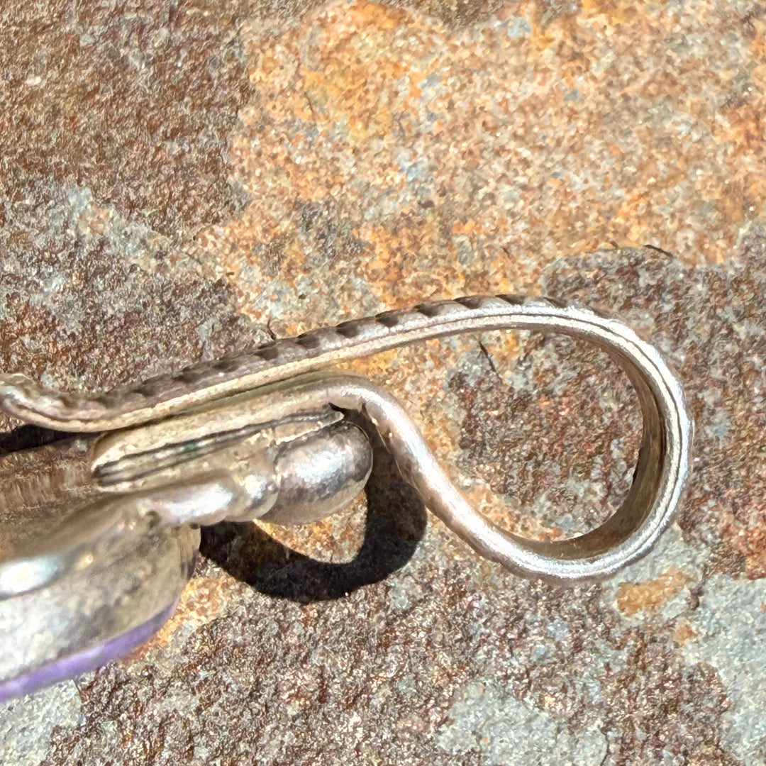 Huge Charoite Sterling Silver Pendant Santa Fe