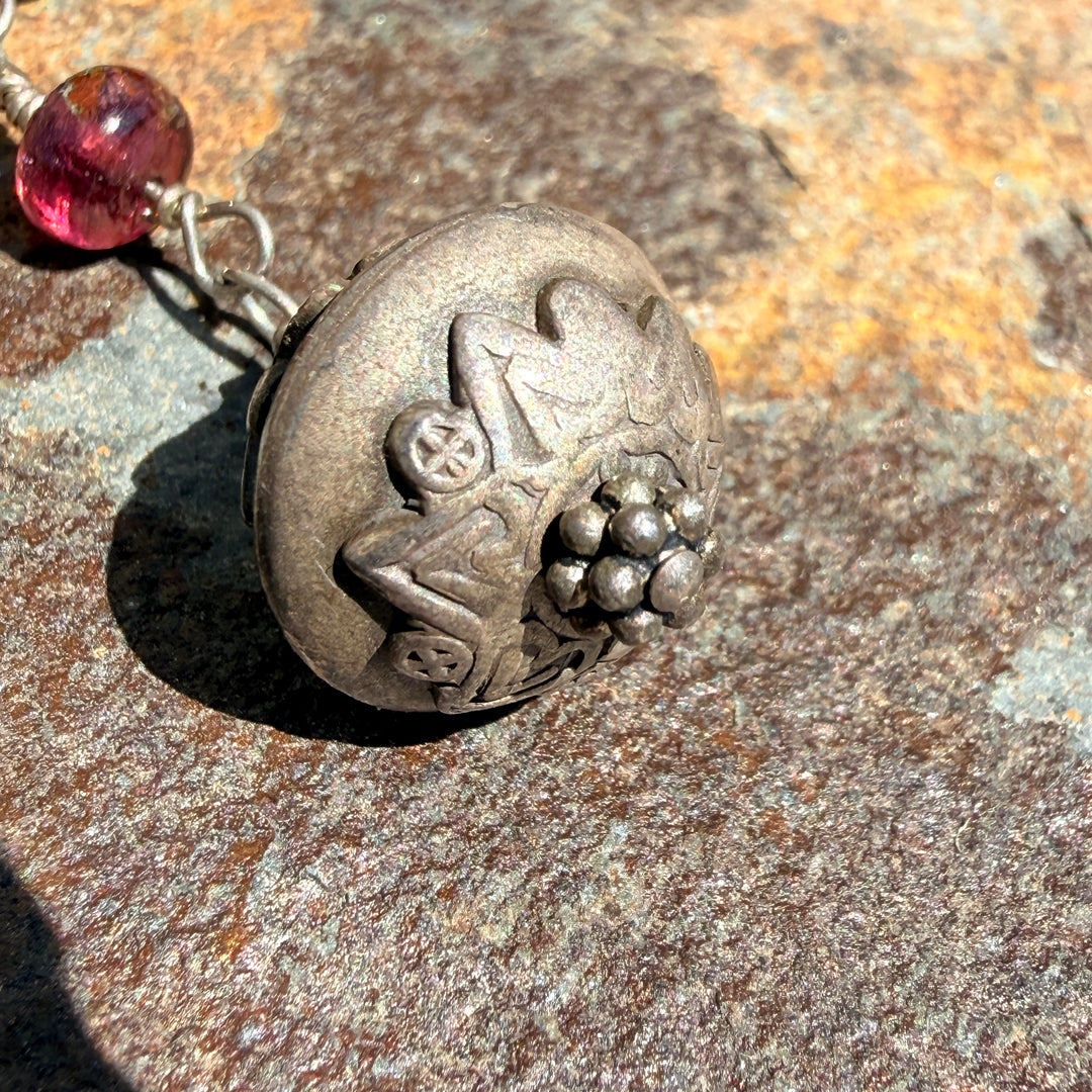 Sterling Silver & Multicolored Tourmaline Necklace