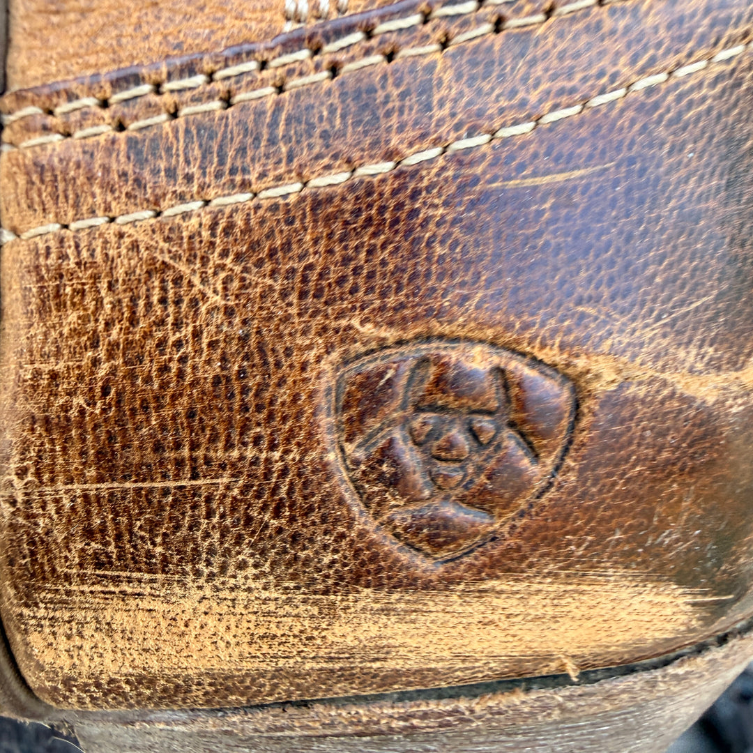 Brown Distressed Leather Cowgirl Boots Ariat Style 10014100 Size 6