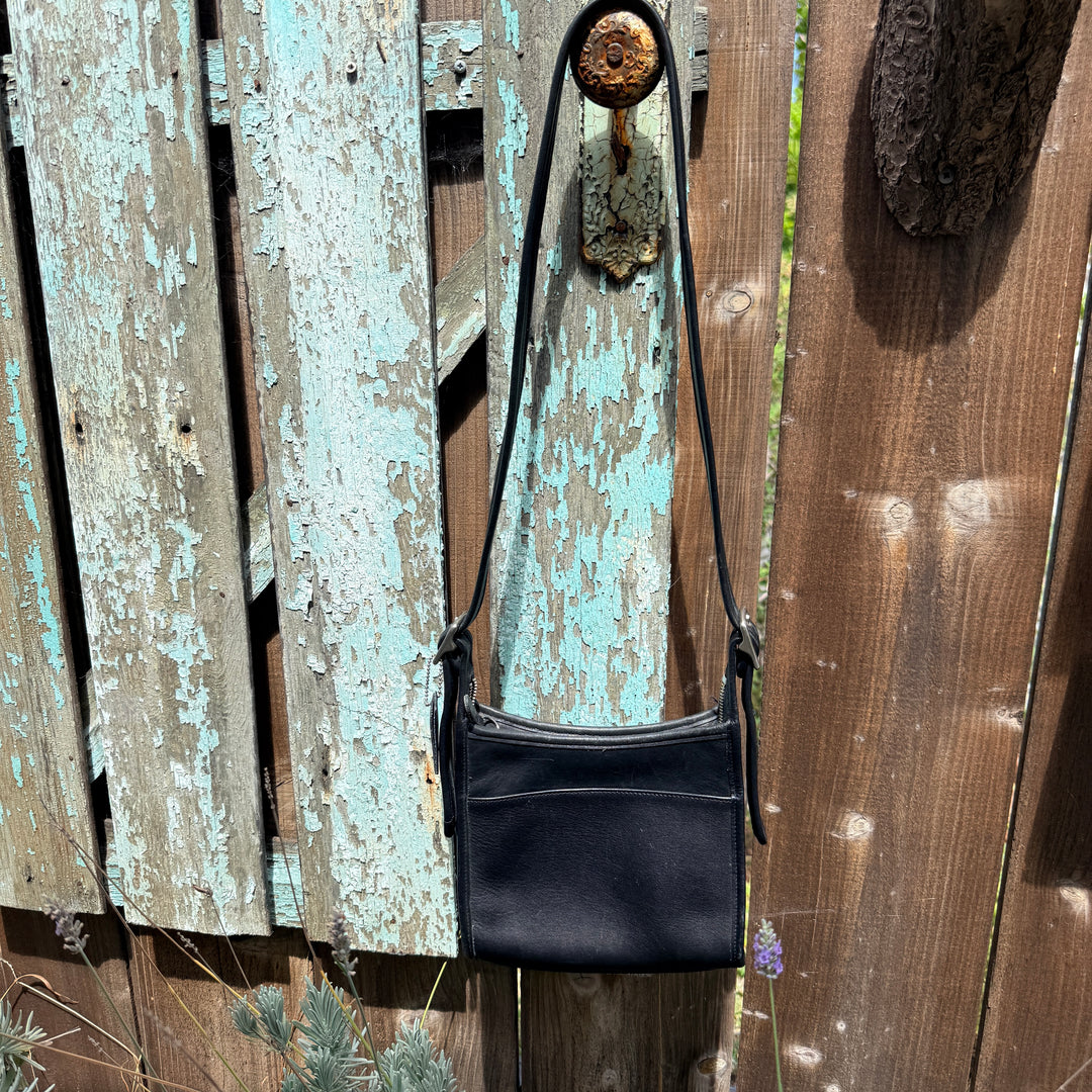 Genuine Vintage Coach Legacy Bag Purse Black Leather Style 9997 Small