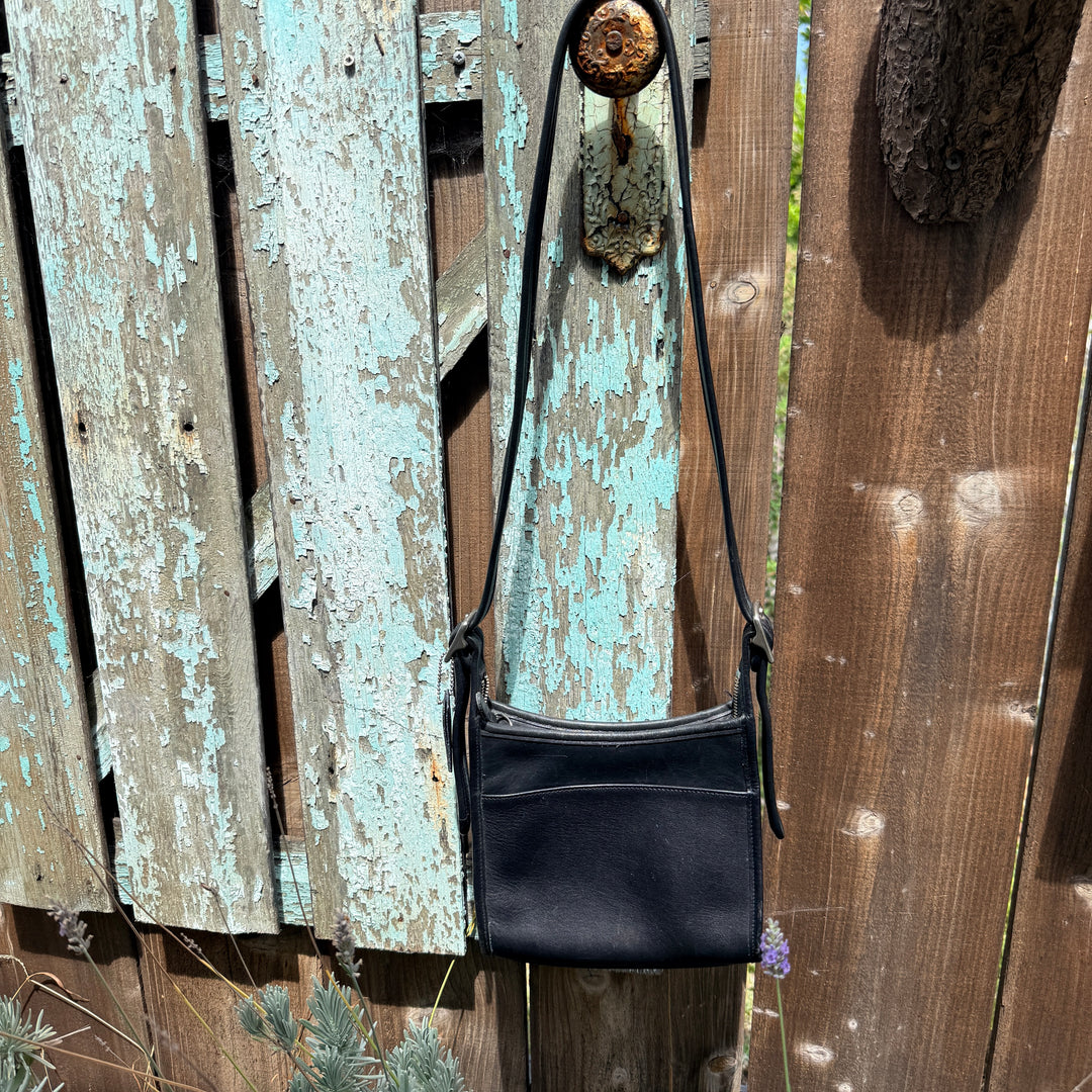 Genuine Vintage Coach Legacy Bag Purse Black Leather Style 9997 Small