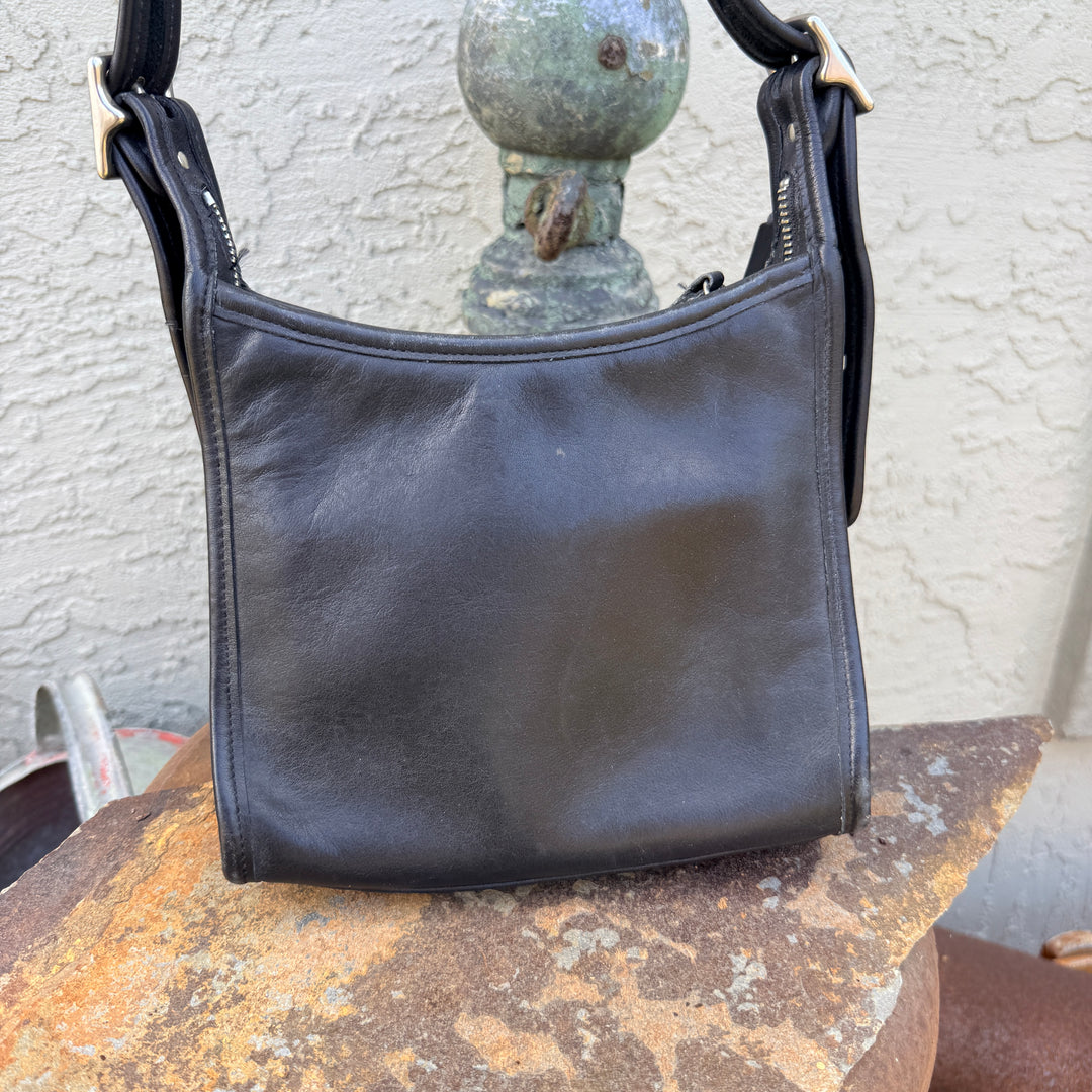 Genuine Vintage Coach Legacy Bag Purse Black Leather Style 9997 Small