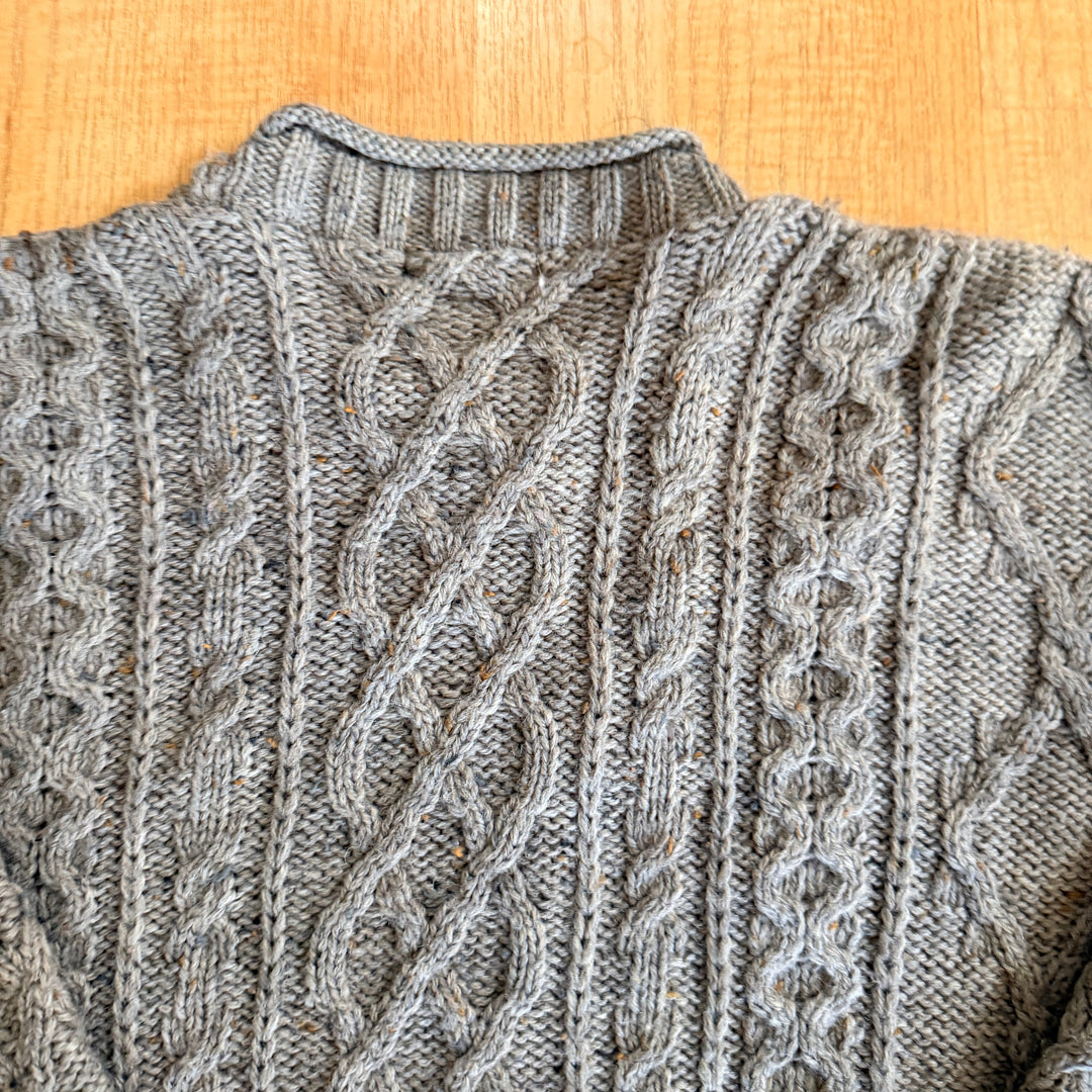 100% Irish Wool Pull Over Sweater Donegal Ireland L