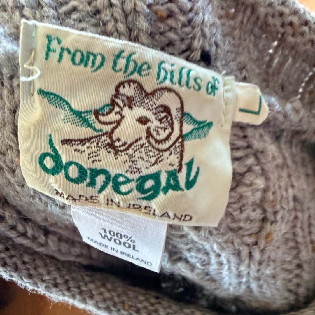 100% Irish Wool Pull Over Sweater Donegal Ireland L