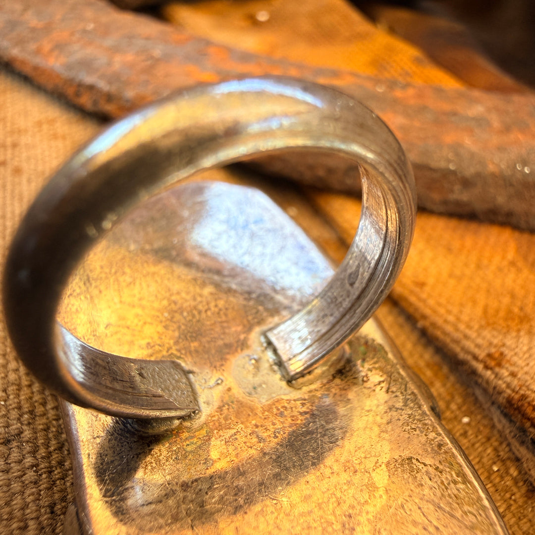 Vintage Navajo Sterling Silver Turquoise Ring Size 8