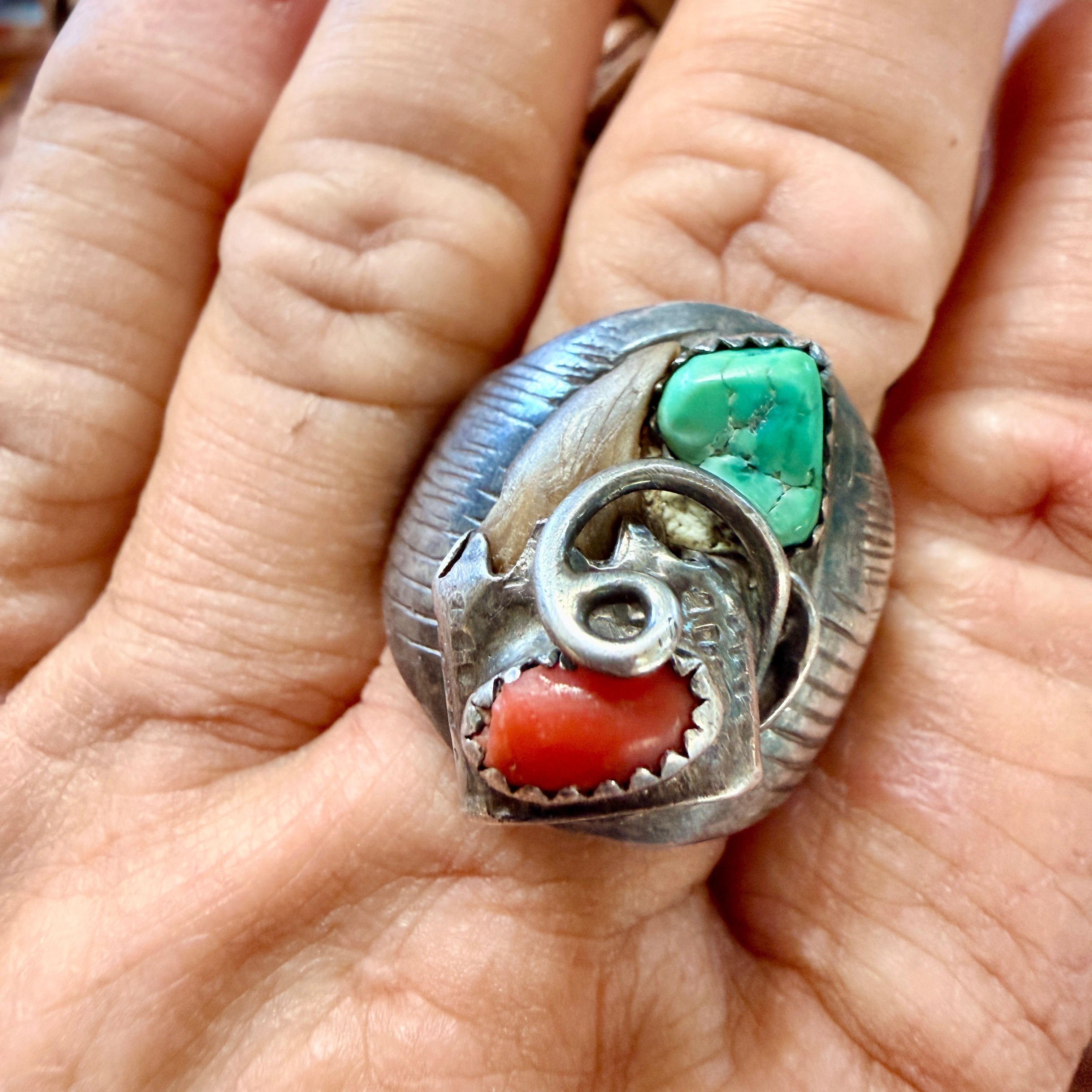 ヴィンテージ Navajo sterling silver リングL536 ヴィンテージ Navajo sterling silver リングL536 ヴィンテージ Navajo