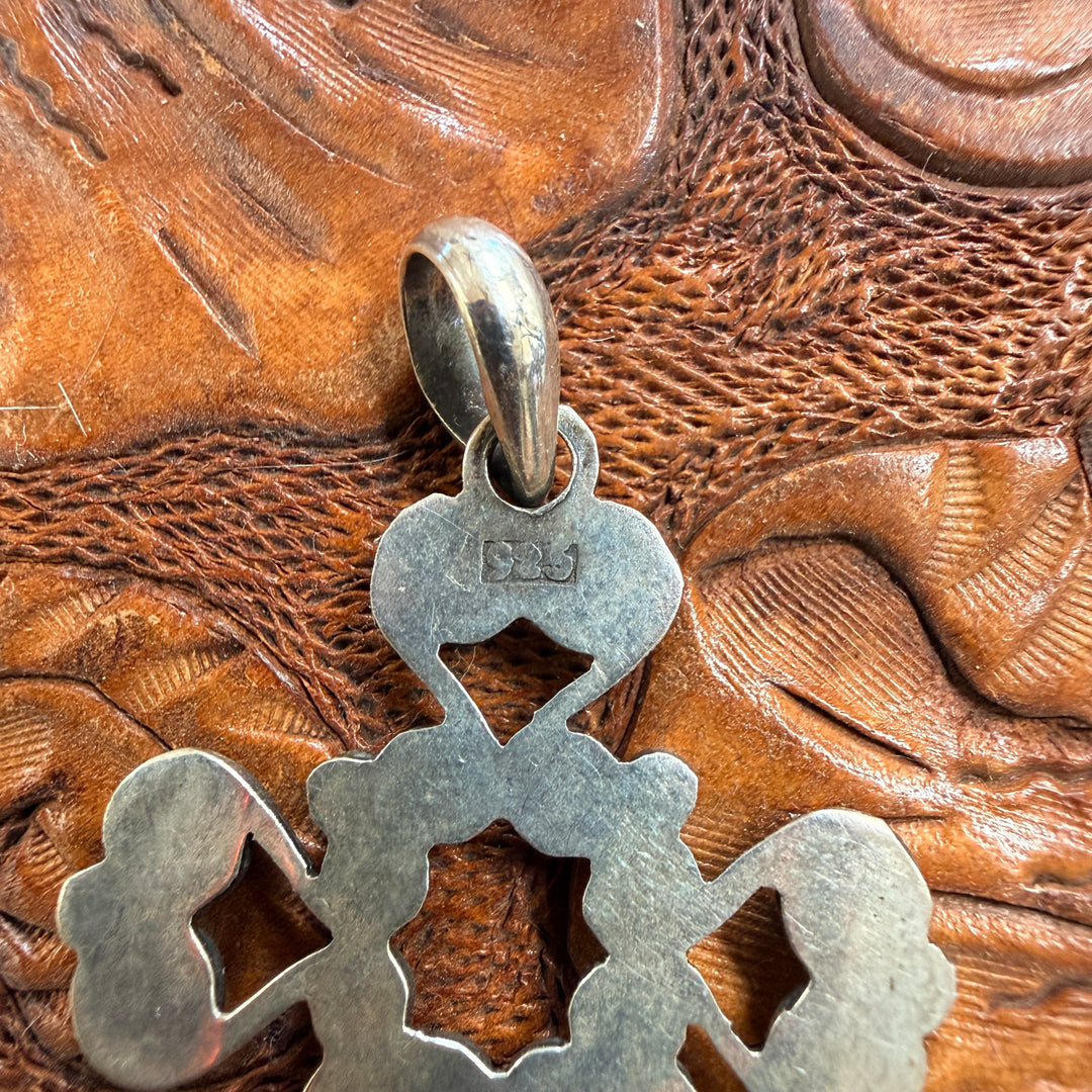 Vintage Sterling Silver Cross Pendant