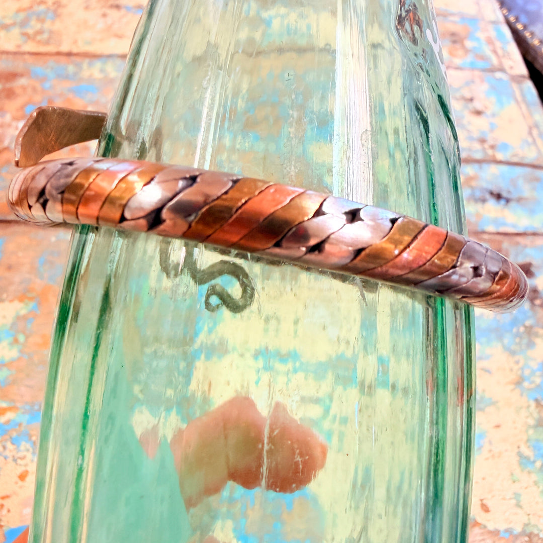 Handmade Copper Brass Nickel Silver Snake Bracelet