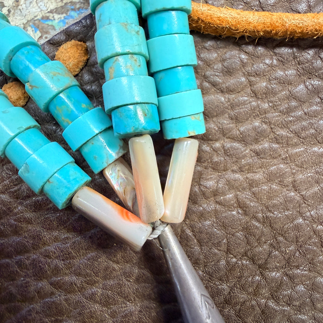 Jacla Necklace Turquoise Necklace Abalone Sterling Silver