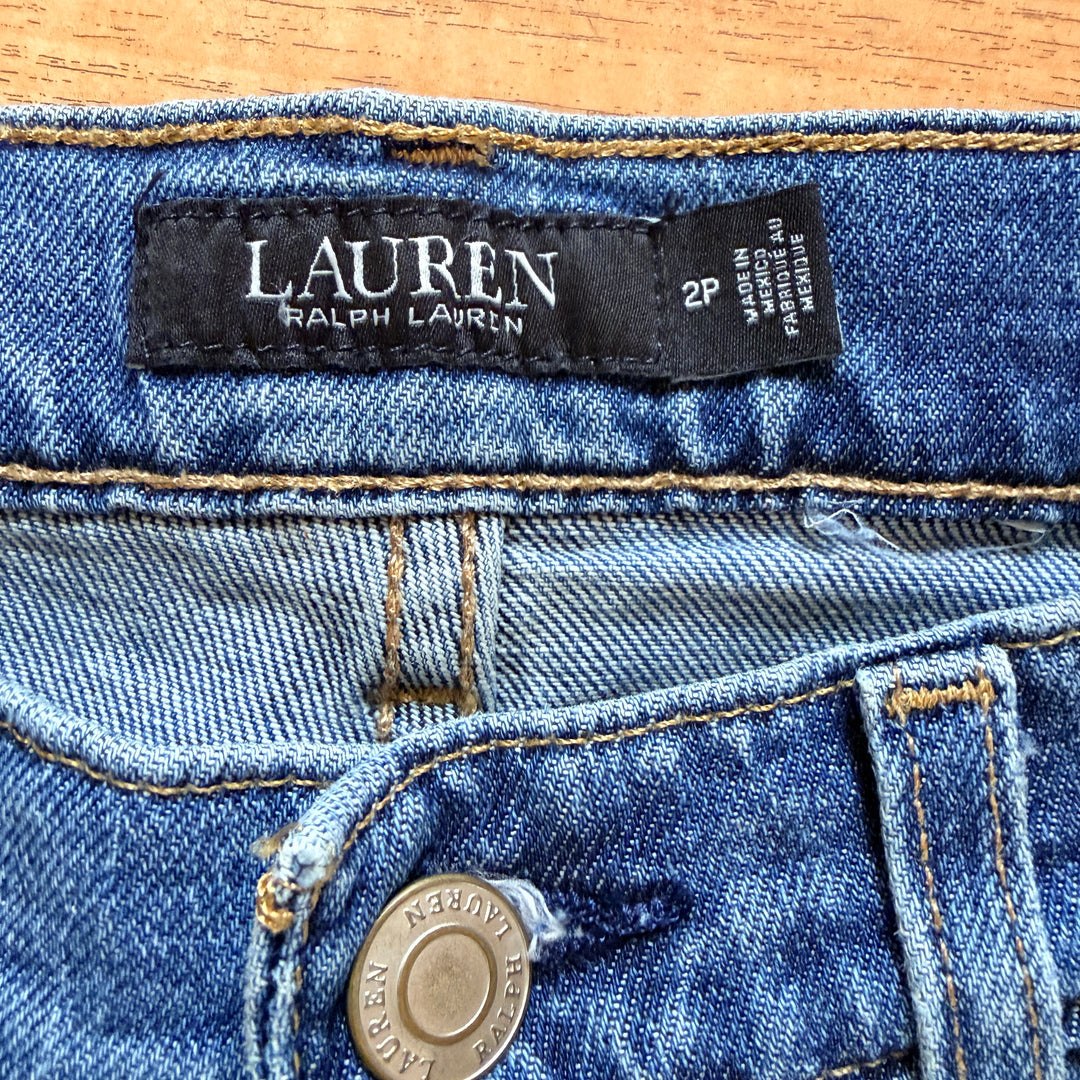 Lauren Ralph Lauren Patchwork Distresses Relaxed Tapered Jean (Retired) 2P