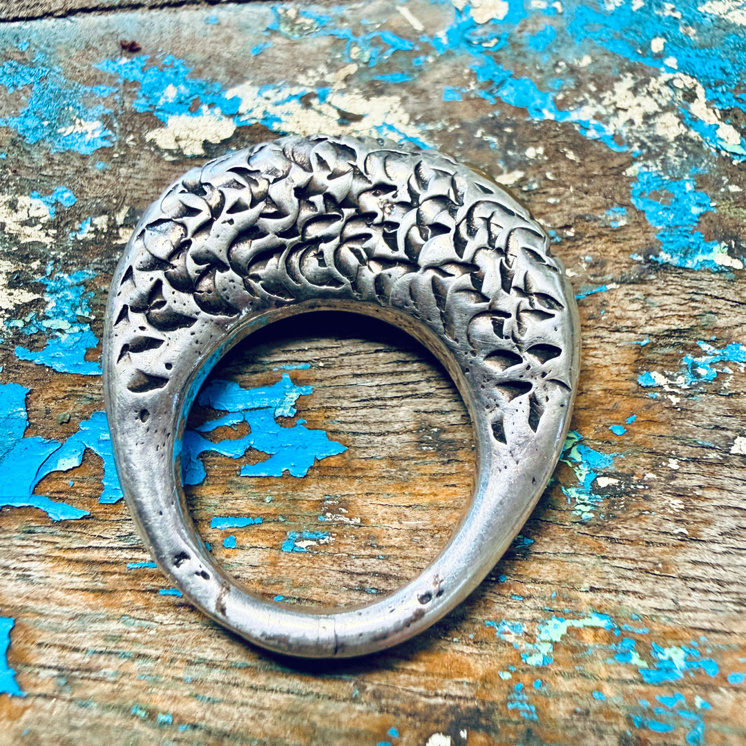Kathleen O'Rourke Modernist Sterling Silver Ring Santa Fe, New Mexico Size 6.25