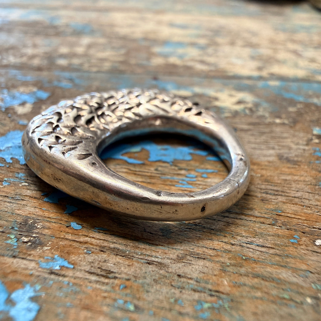 Kathleen O'Rourke Modernist Sterling Silver Ring Santa Fe, New Mexico Size 6.25