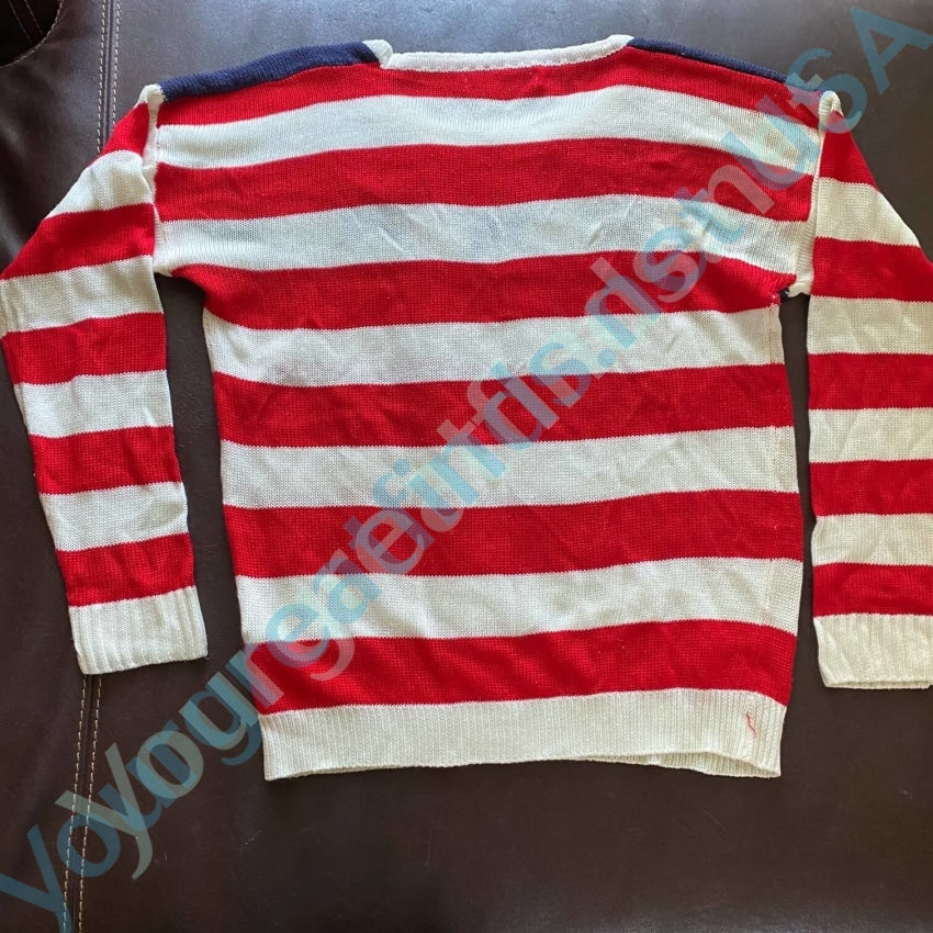 American Flag Sweater 100% Acrylic Size Small Yourgreatfinds