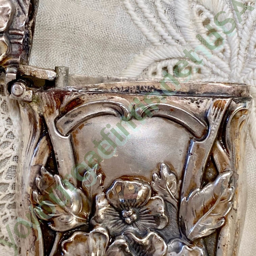 Antique Art Nouveau Sterling Silver Match Safe Vesta Yourgreatfinds