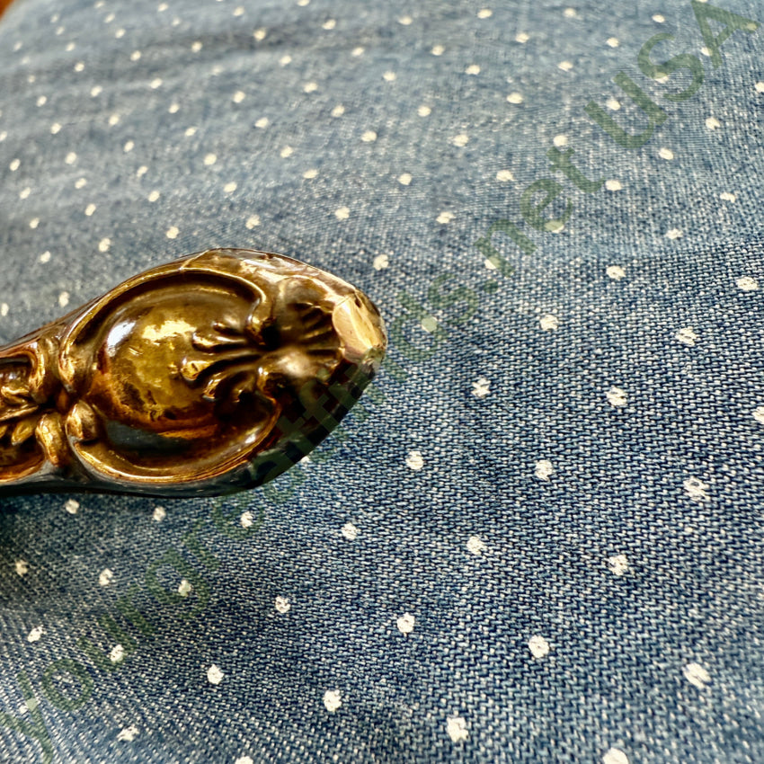 Antique Art Nouveau Sterling Silver Mini Hand Mirror Vanity hand mirror