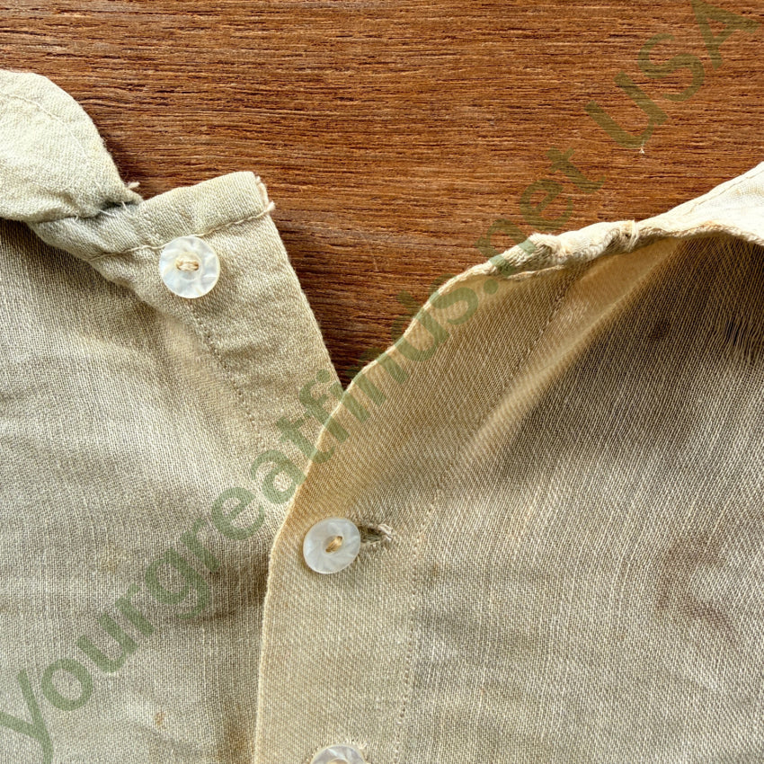 Antique Baby Dress Hand Embroidered Mother of Pearl Buttons antique baby dress