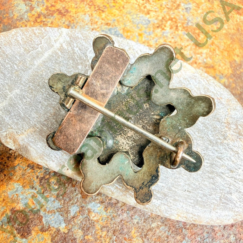 Antique Bohemian Garnet Star Pin pin