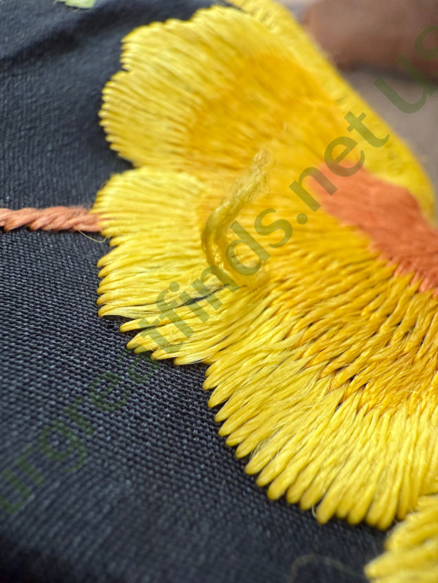 Antique Chinese Silk Hand Embroidered Piano Shawl shawl