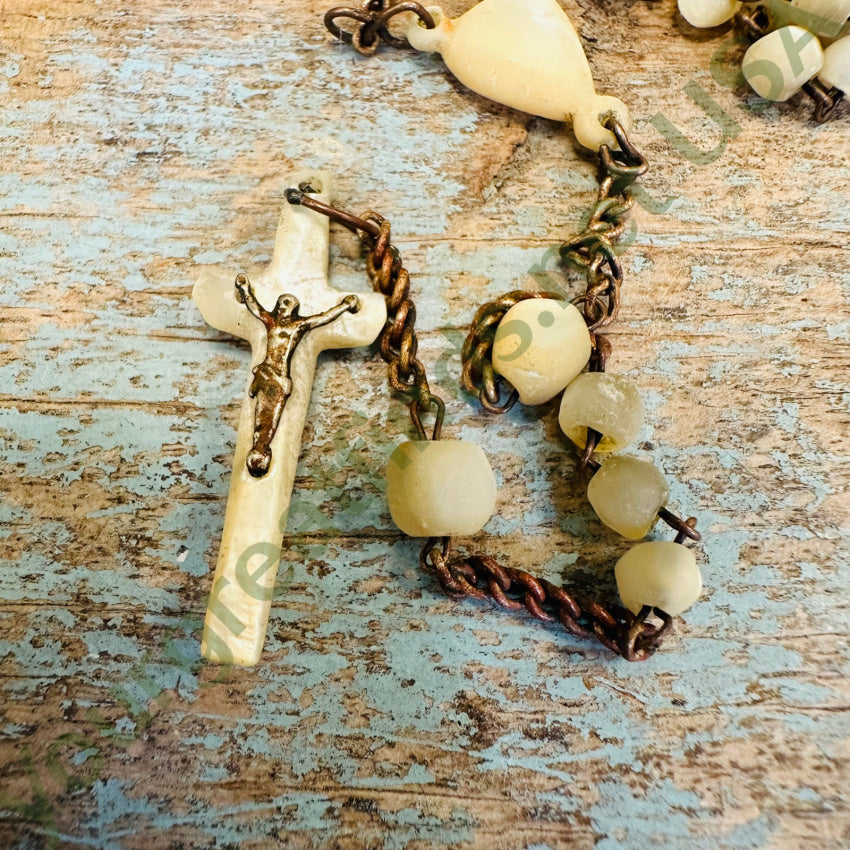 Antique French Mother-Of-Pearl Rosary