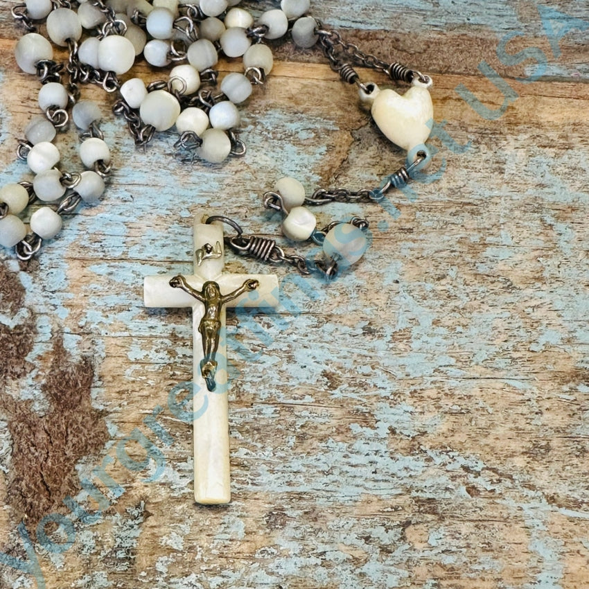 Antique French Mother-Of-Pearl Rosary