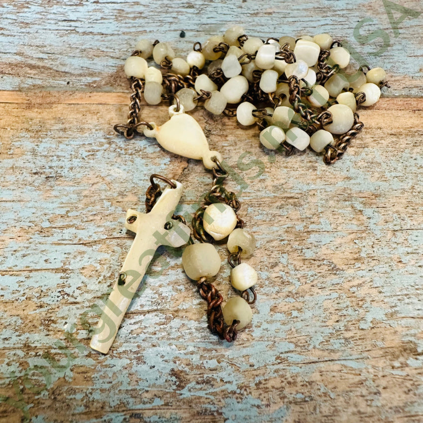 Antique French Mother-Of-Pearl Rosary