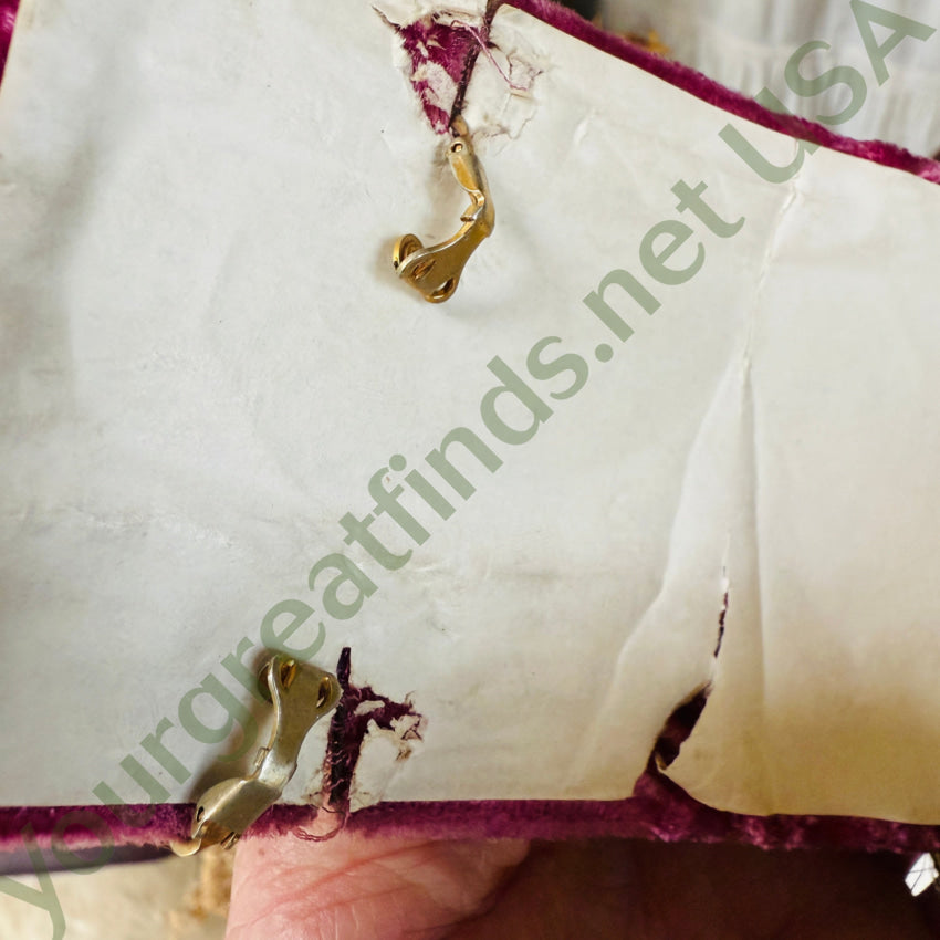 Antique Gold Filled Expansion Bracelet Earrings In Box Briggs Carmen bracelet earring set