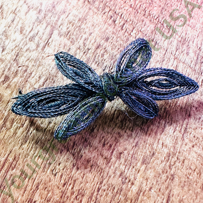 Antique Hand Wrought Sterling Silver Filigree Pin Original Box Pin Brooch