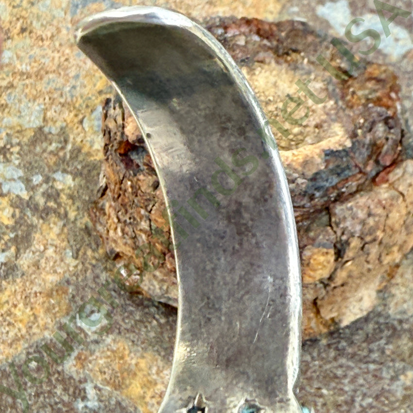 Antique Navajo Petrified Wood Sterling Silver Cuff Bracelet bracelet