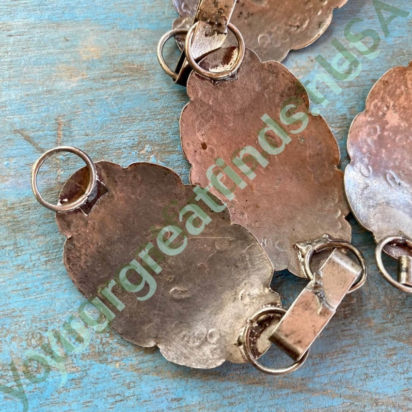 Vintage Navajo Sterling Silver Concho Belt Hat Band Yourgreatfinds