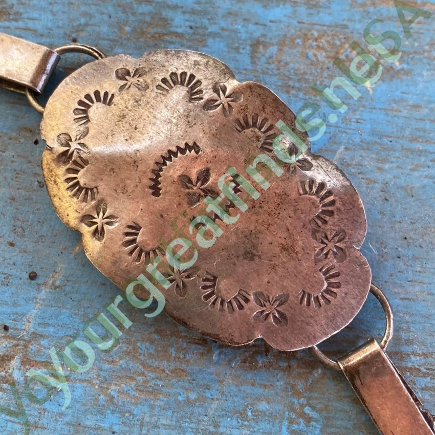 Vintage Navajo Sterling Silver Concho Belt Hat Band Yourgreatfinds