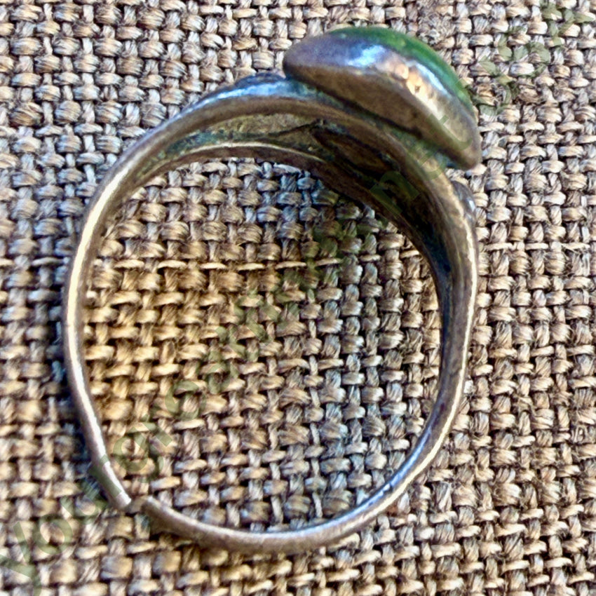 Antique Navajo Sterling Silver Turquoise Ring Fred Harvey ring