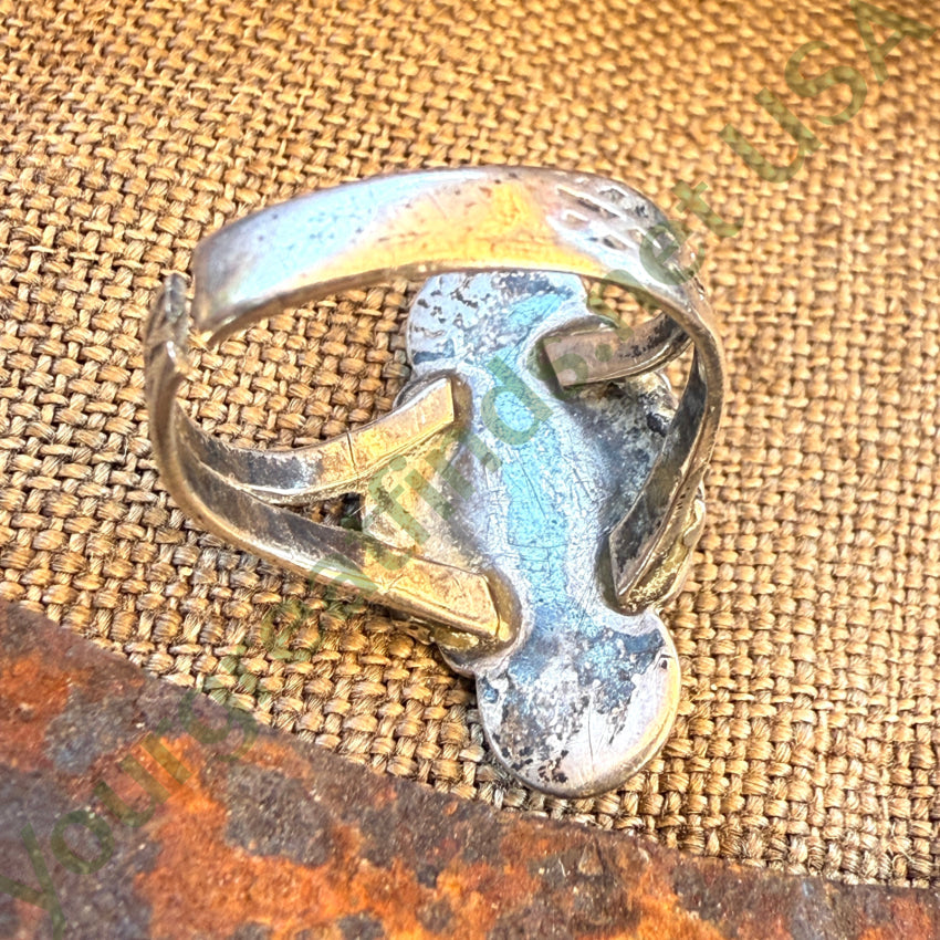 Antique Navajo Sterling Silver Turquoise Ring Fred Harvey ring