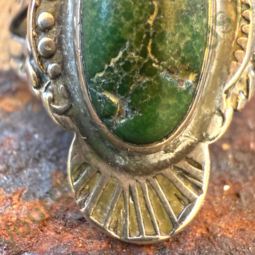 Antique Navajo Sterling Silver Turquoise Ring Fred Harvey ring