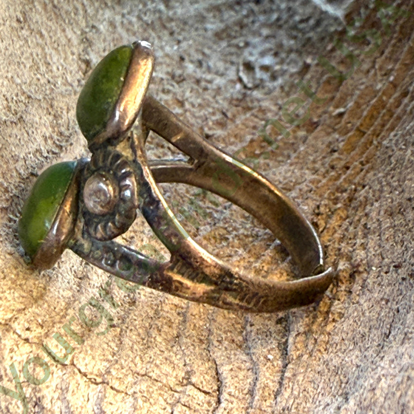 Antique Navajo Sterling Silver Turquoise Ring Fred Harvey ring