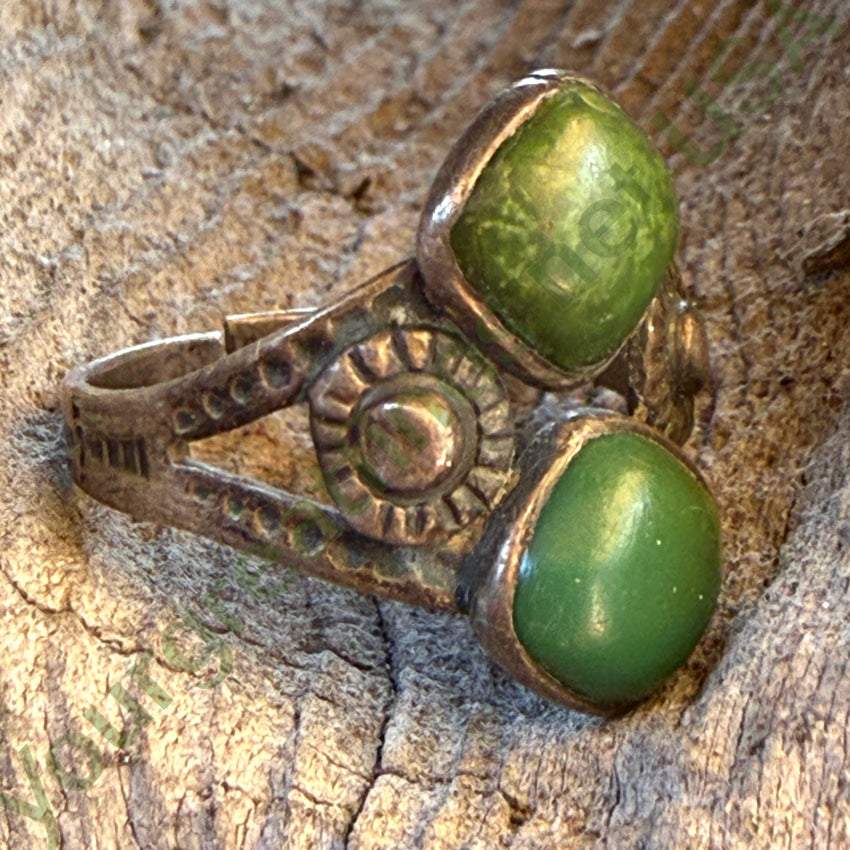 Antique Navajo Sterling Silver Turquoise Ring Fred Harvey ring