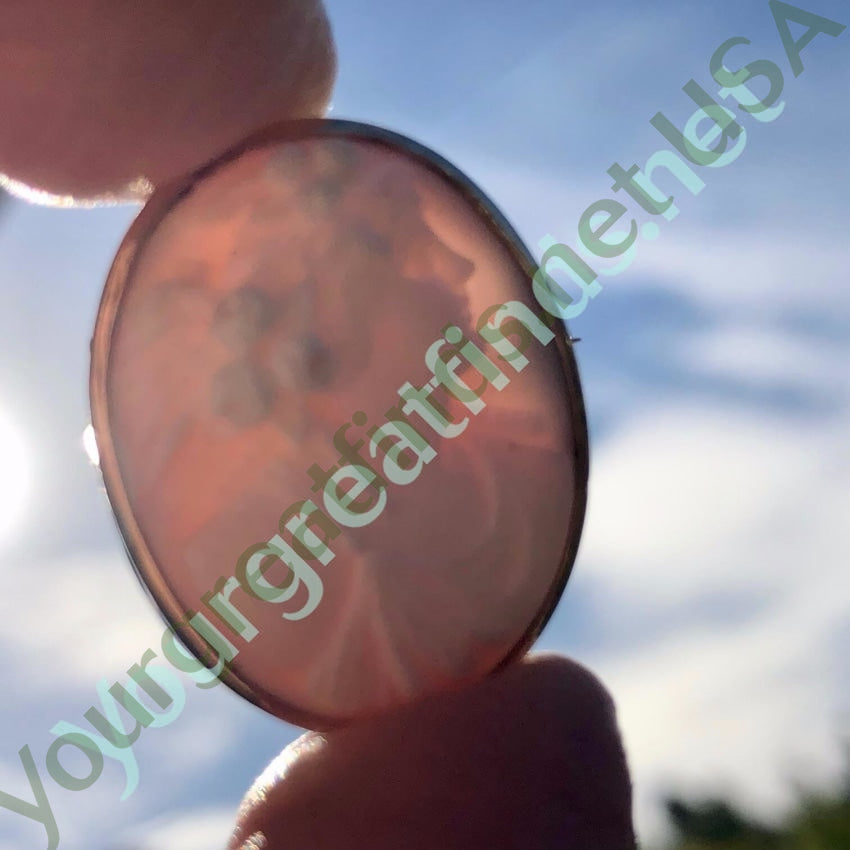 Antique Pink Conch Shell Cameo Brooch 10k Gold Yourgreatfinds