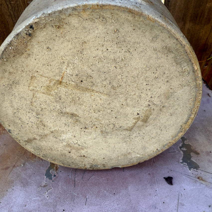 Antique Salt Glazed Stoneware Canning Crock WB Lowry antique crock