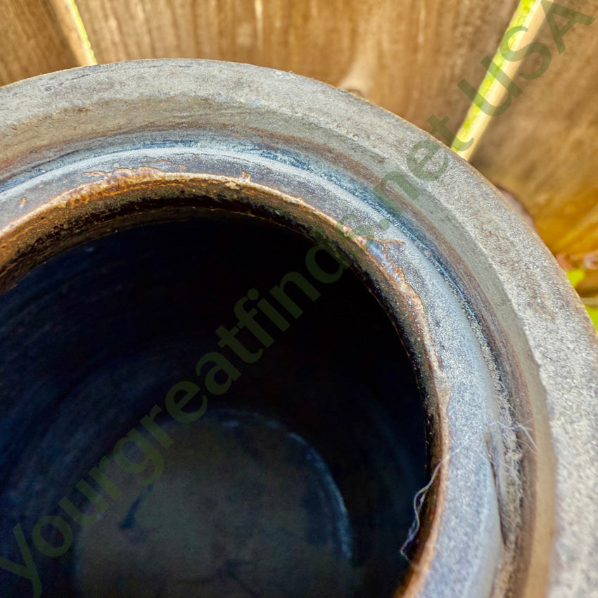 Antique Salt Glazed Stoneware Canning Crock WB Lowry antique crock