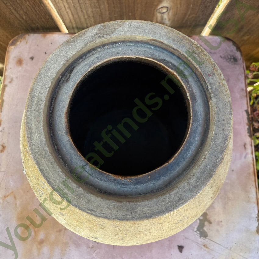 Antique Salt Glazed Stoneware Canning Crock WB Lowry antique crock