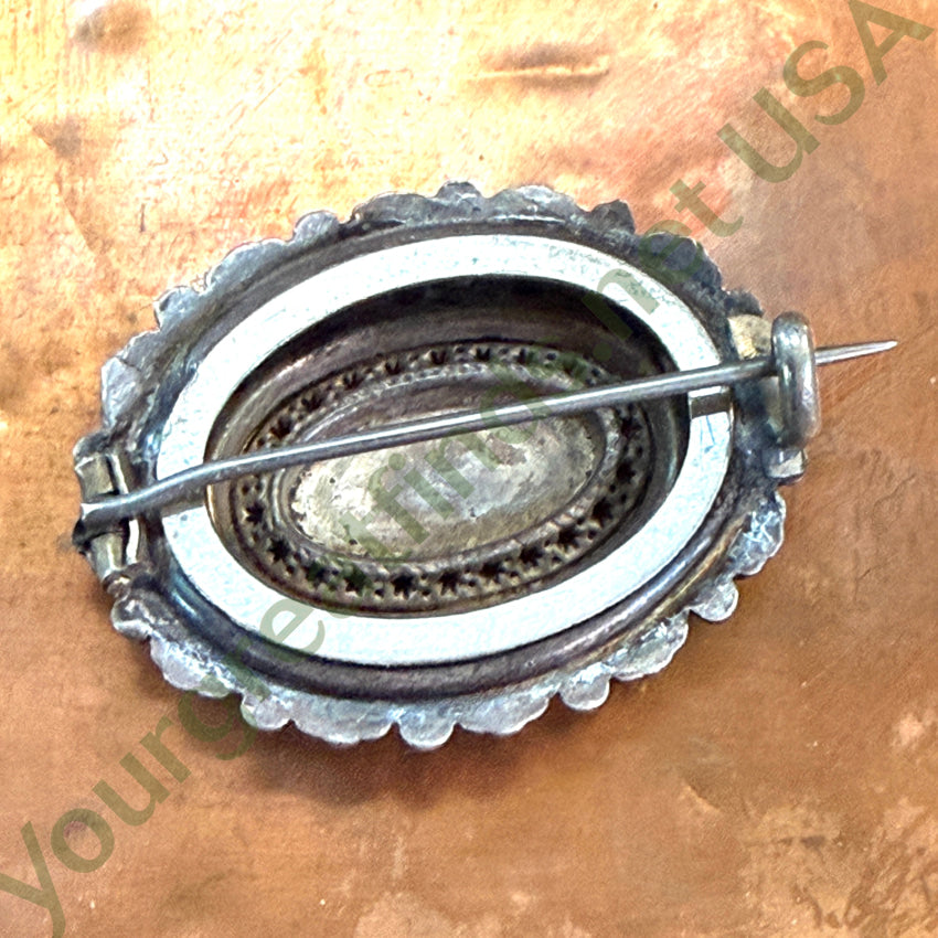 Antique Sterling Silver Floral Themed Pin Brooch Pin / Brooch