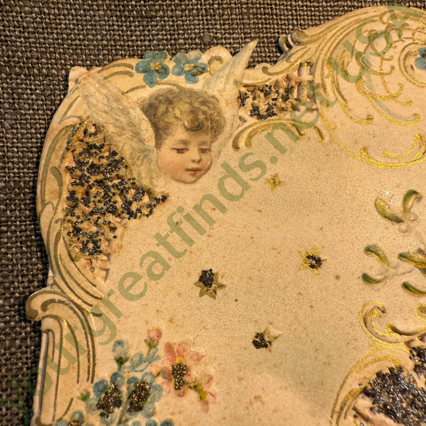 Antique Swedish Victorian Christmas Card