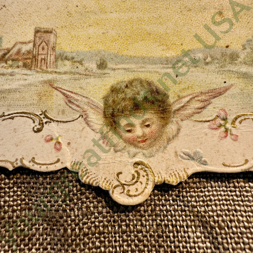 Antique Swedish Victorian Christmas Card