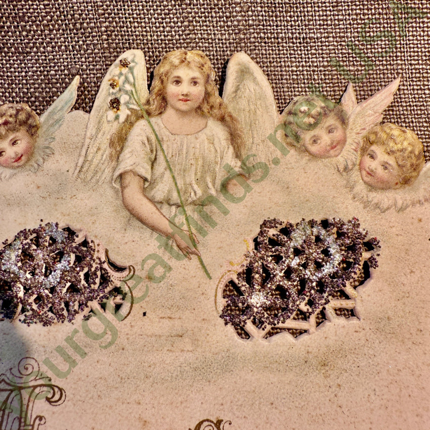 Antique Swedish Victorian Christmas Card