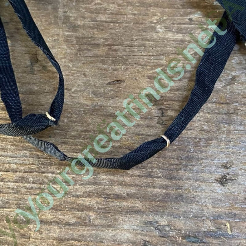 Antique Victorian 10K Yellow Gold Cross Necklace Turquoise Inlay Yourgreatfinds