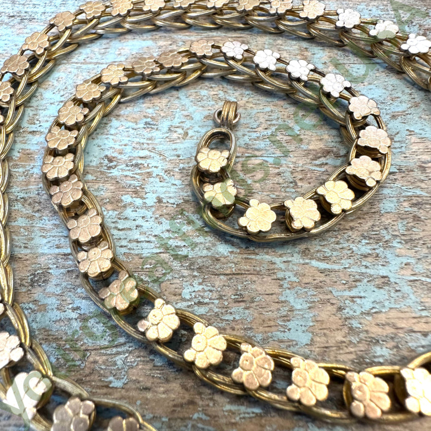 Antique Victorian Pinchbeck Gold Bookchain Watch Chain