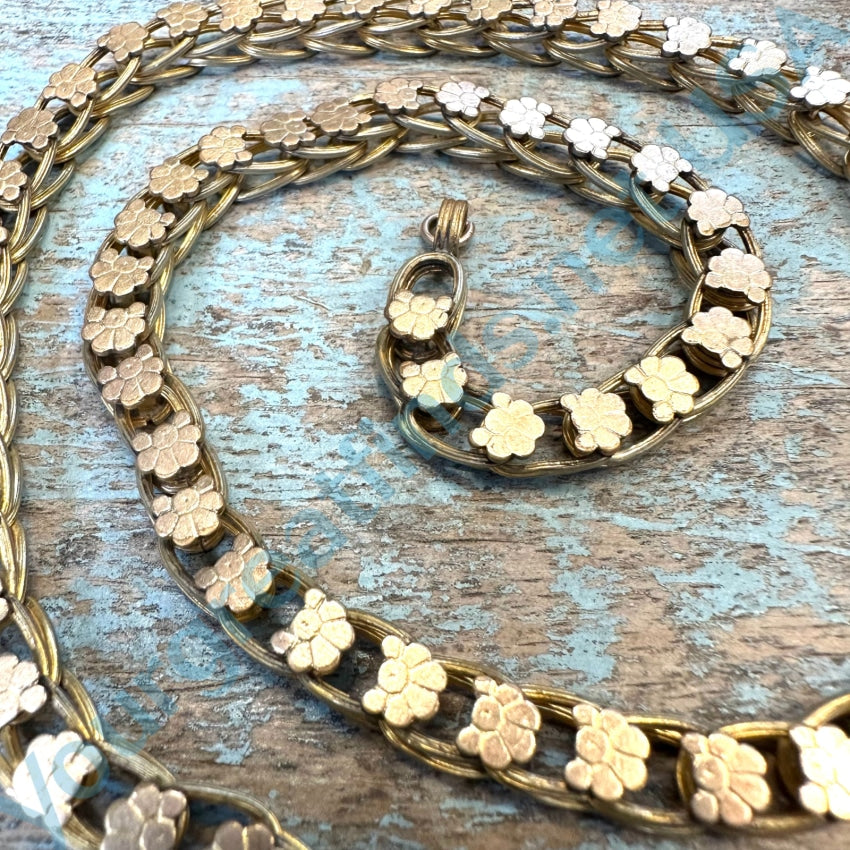 Antique Victorian Pinchbeck Gold Bookchain Watch Chain