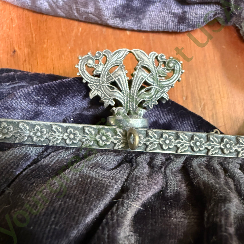 Antique Victorian Purple Velvet Purse purse