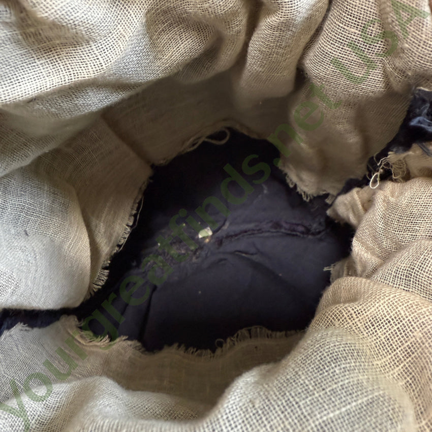 Antique Victorian Purple Velvet Purse purse