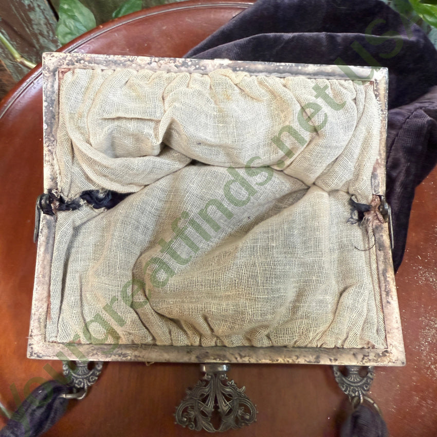 Antique Victorian Purple Velvet Purse purse